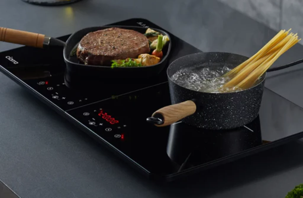 Image pour illustrer les tailles des plaques à induction avec peu de feux